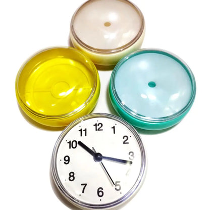 Mini Waterproof Wall Clock - Anti-Fog Quartz Clock for Bathroom and Kitchen