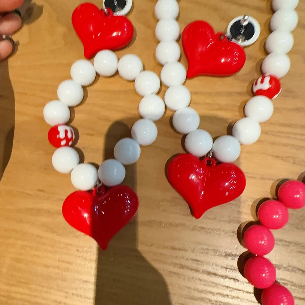 Fashionable Summer Pendant Necklace Simple And Elegant Bracelet Sweet Necklace New Heart-Shaped Jewelry Accessory