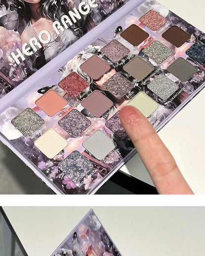 21-Color Chameleon Flashing Eyeshadow Palette Cold Moon Multi-functional Matte Shimmer Glitter Pigments Long-lasting Makeup