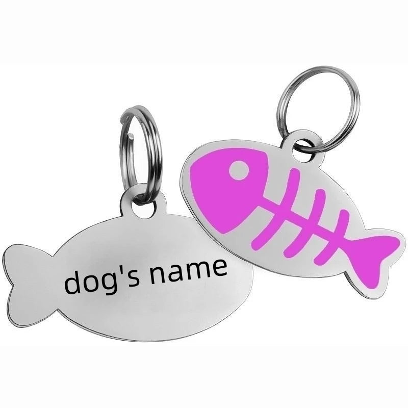 Free Engraved Pet Dog Tag Engraved Puppy Name Anti-Lost Custom Cat Id Tag Fashion Pet Kitten Nameplate Chihuahua Dog Accessories