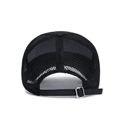 Mens Hat For Fish Outdoor Sports Cap Fashion Line Baseball Cap Mesh Breathable Snapback Hat Long Visor Brim Cap Bone Casquette