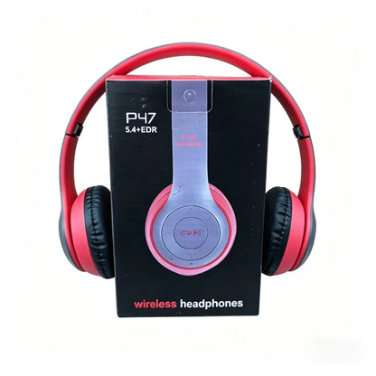 Stereo P47 Headset 5.0 Bluetooth Headset Folding Series Wireless Sports Game Headset  Foldable Wireless Bluetooth Headphone