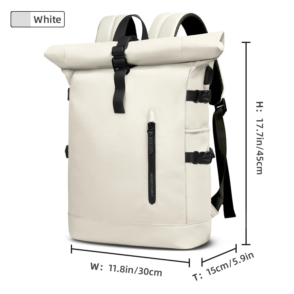 Expandable Waterproof Travel Backpack - Large Capacity 156 Laptop Bag with USB Port
