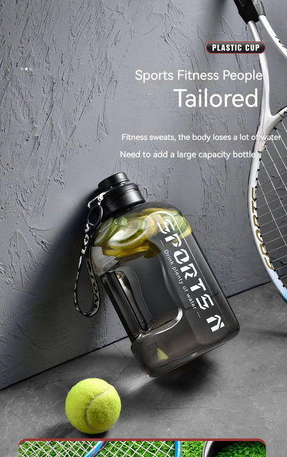1L UP To 5L Large Capacity Bicycle Water Bottle Fitness BPA FREE Scale Drink Bottle for Men Gym Cycling Camping Water Bottle Cup