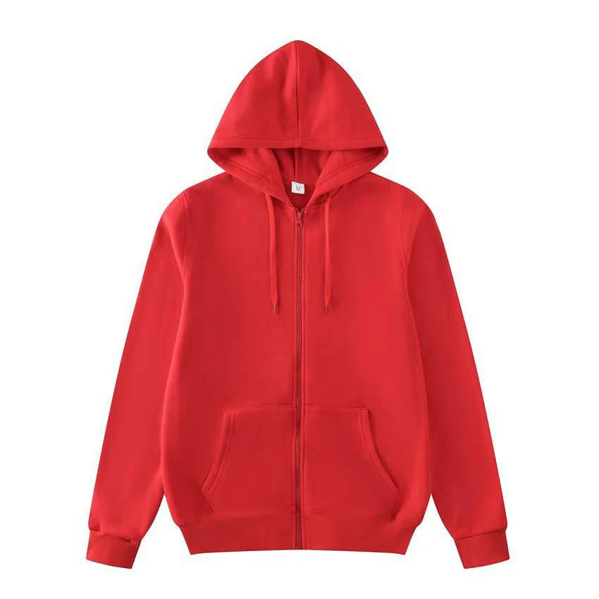 Women Oversized Zip Up Hoodie Solid Black Loose Full Zipper Hooded Sweatshirt Casual Pocket Streetwear Soft Thick Hooded Jacket