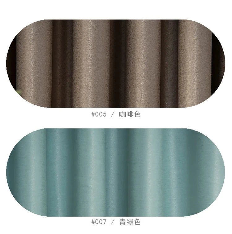 Windproof Winter Curtains - Thick Cotton Thermal Drapes for French Windows | Sound Insulation & Energy Saving