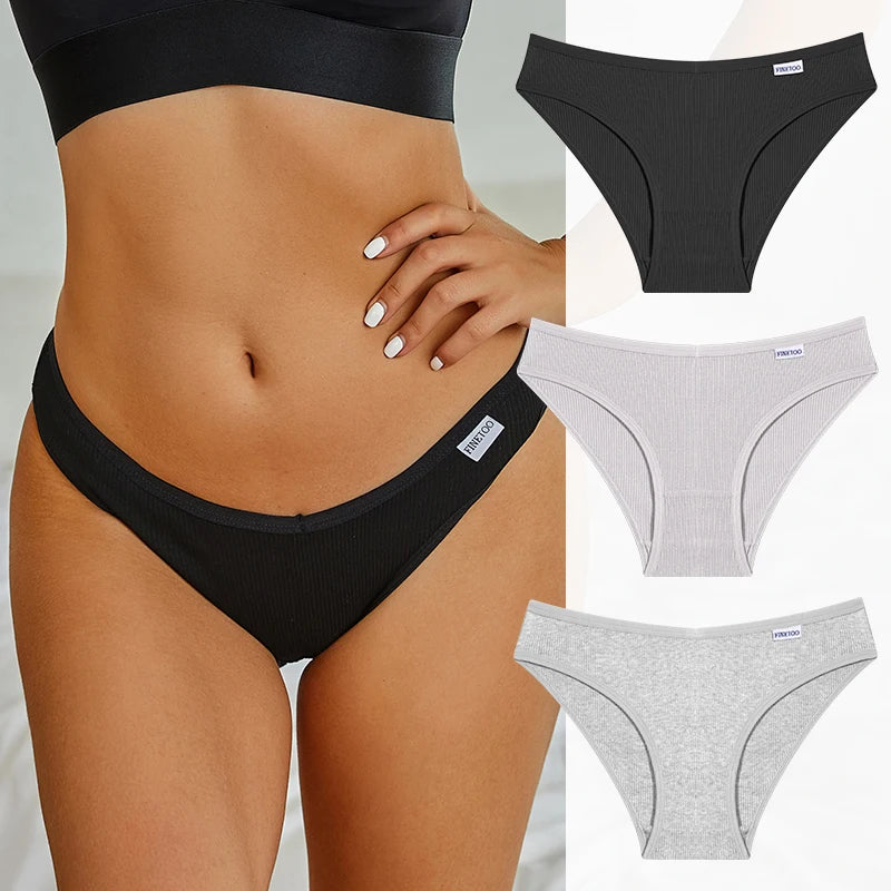 Cotton Women's Panties - Low Waist Briefs | Comfortable Soft Cotton Underwear