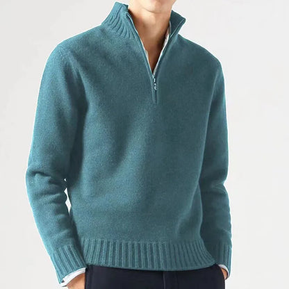 Mens Winter Casual Daily Warm Coats Turtlenecks Half Zipper Sweaters Knitwear Spring Pullovers Solid Long Sleeved Tops for Male