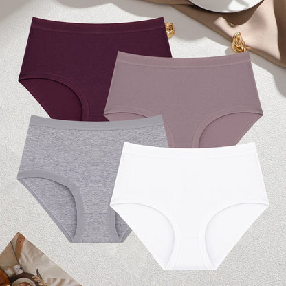 Cotton Seamless Panties - High Waist Briefs With Elastic Waistband | Breathable Women Underwear