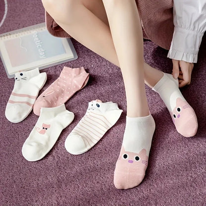Mens Ankle Socks - 10 Pairs Breathable Cotton Summer Socks