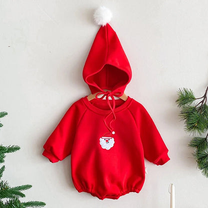 Christmas Baby Clothes – Newborn Bodysuits & Infant Jumpsuit Set With Cartoon Pattern
