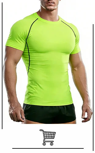 Men's Compression Shirt Athletic Long Sleeve Workout T Shirt | UV Sun Protection, Quick Dry