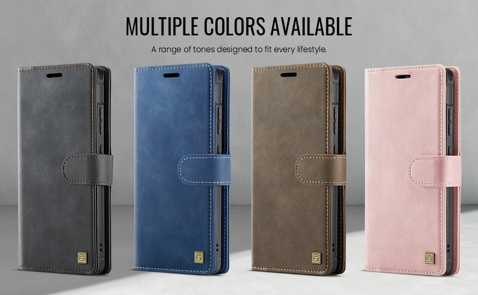 Leather Phone Case 2-in-1 Detachable Wallet Cover With Card Holder For Samsung Galaxy S25 Plus