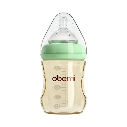 Oberni 150ml+180ml PPSU Imitated Breast Baby Milk Bottle set Anti bloating 0-6 Newborn Baby Bottle With Resistant to Falling