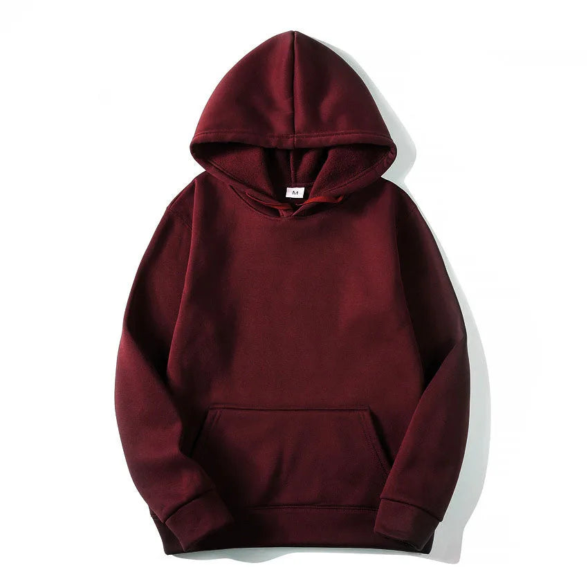 Men's Hoodies - Casual Fleece Hoodie With Hooded Sweatshirt, Regular Fit Pullover