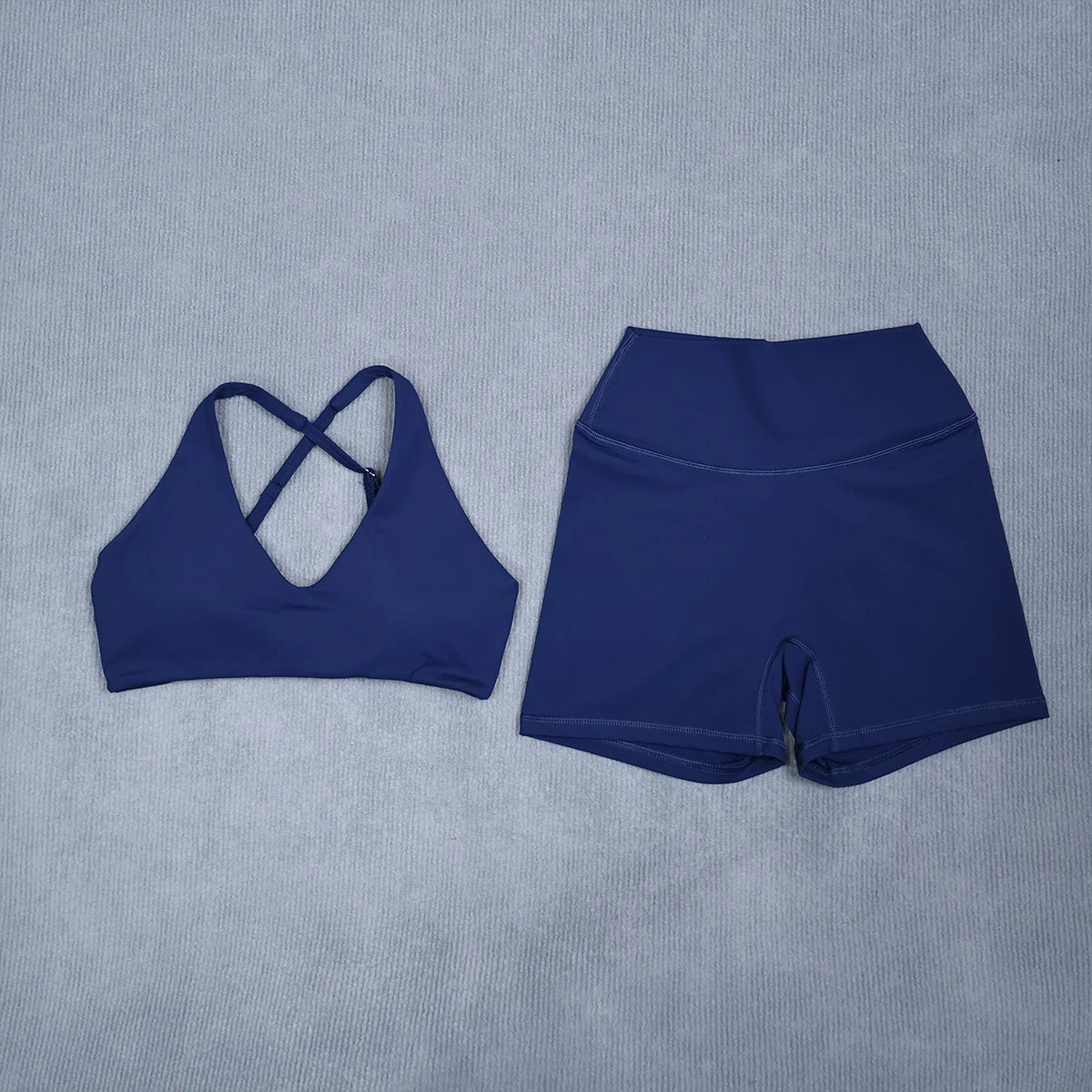 Ctenkevet Women's Summer 2Pcs Sleeveless Sports Set Woman Gym Yoga Outdoors Shockproof Vest Two-piece Running Suit Female