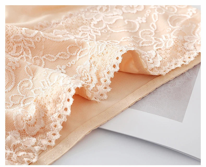 6pcs Women's Panties High Waist Underwear Large Size Fashion Girls Briefs Plus Size Breathable Lace Panty Female Lingerie