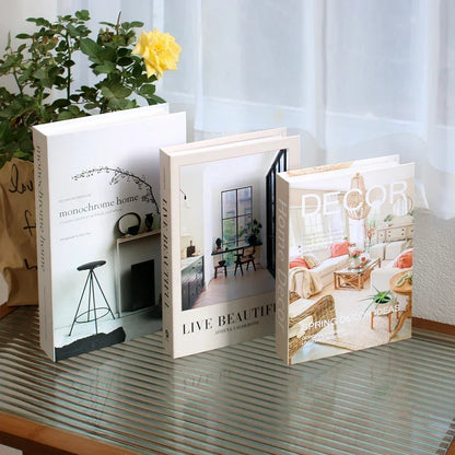 3Pcs Decorative Fake Books - Living Room Coffee Table Ornaments