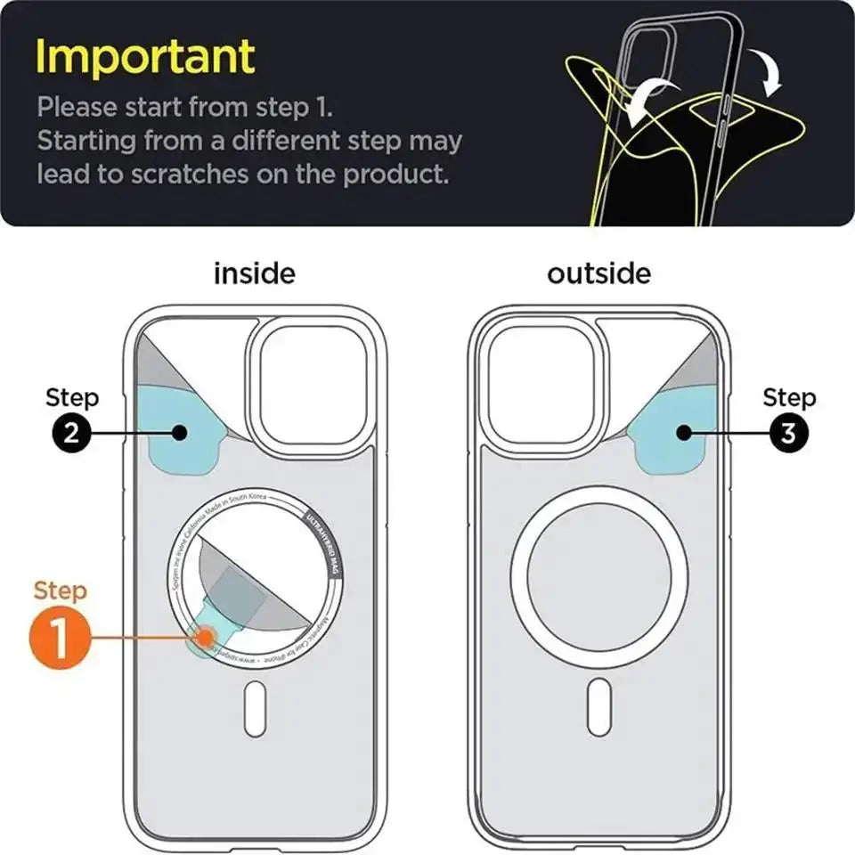 Transparent Shockproof Phone Case For Samsung Galaxy S26 S25 S24 S23 S22 S21 S20 Ultra Plus FE Magnetic Armor Cover