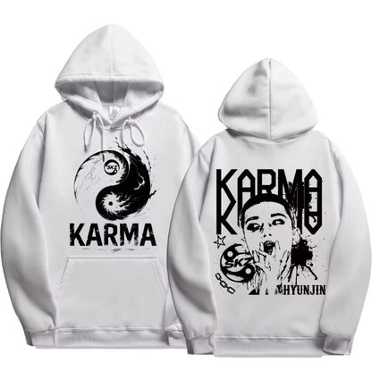 2025 Trendy Casual Loose Oversized Men's and Women's Hooded Sweatshirt FELIX Han BANGCHAN CHANGBIN HYUNJIN LEE KNOW K-POP