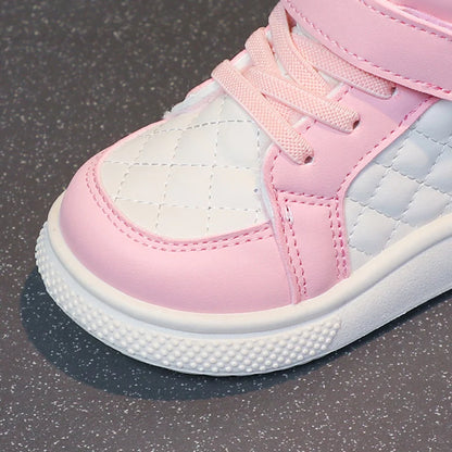 Fleece Lined Sports Shoes – Warm Kids Winter Sneakers with EVA Outsole