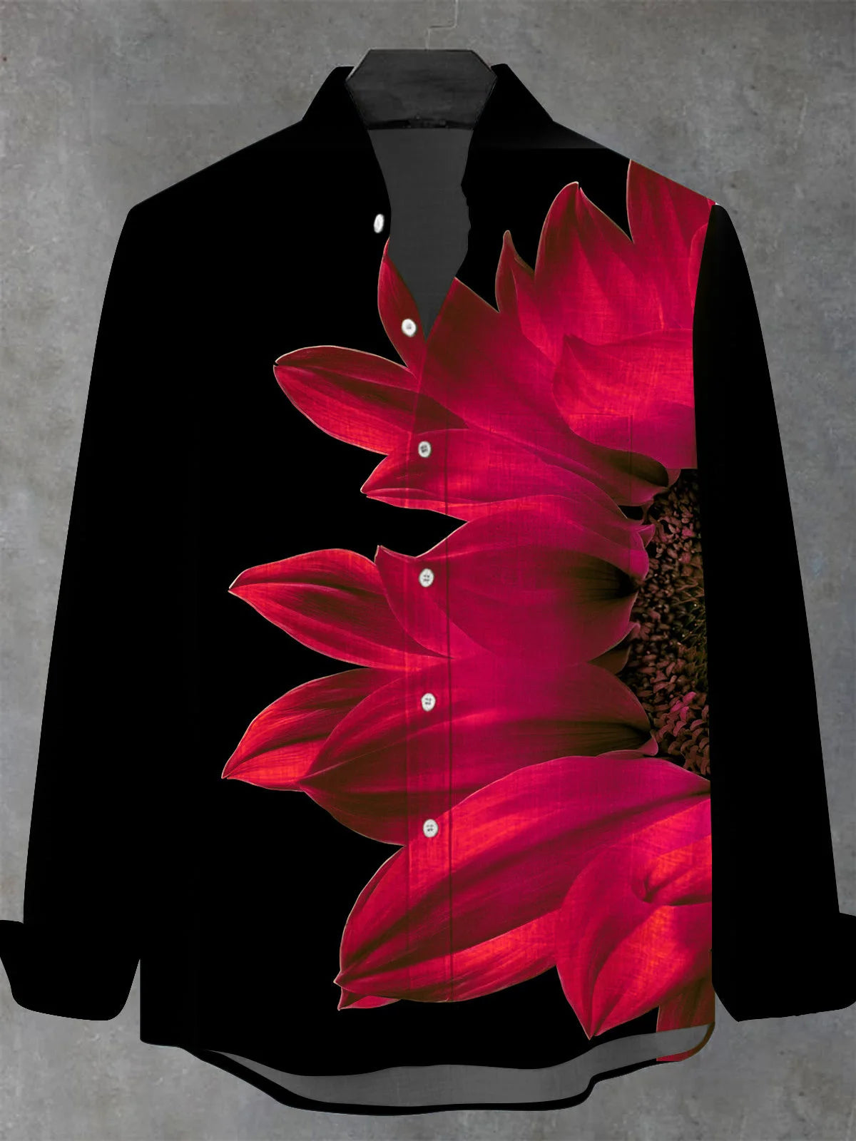 Men's shirts, button down shirts, casual shirts, spring and summer, printed long sleeves, daily, fashionable, comfortable