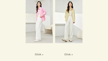 VIMLY Spring Formal Shirts Women 2026 Cotton Lyocell Button Up Shirts & Blouses Long Sleeve Top Office Wear for Woman M5889