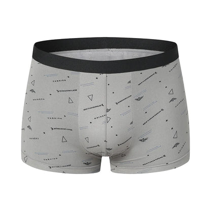 Mens 10-Piece Fashion Underwear Set - Comfortable Large Size Printed Boyshorts