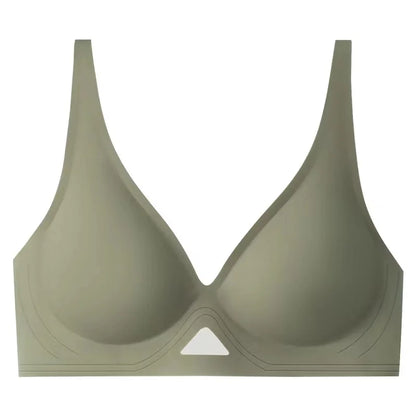 Push Up Bra Seamless Bras Wire Free Padded For Women U Shape Back V Neck