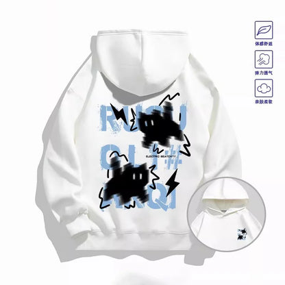 2026 Trendy "Haze Blue" Cat Hoodie - Both Men's and Women's Spring/Autumn Multi-Purpose Coat - Cool Fashion Item