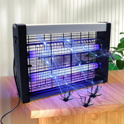 Wall-Mounted UV Mosquito Killer Lamp, Rechargeable Electric Shock Insect Killer for Indoor & Outdoor, Noiseless Pest Control