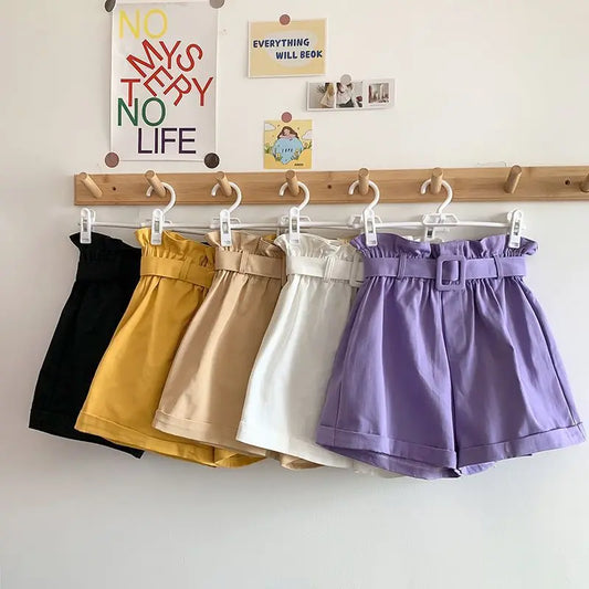Summer Clothes for Girls Candy Color Kids Cotton Shorts for Girls Summer Casual Wear Thin Breathable Outdoor Sports Pants