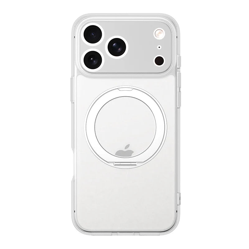 360 Rotating Magnetic Stand Case for iPhone 17 15 14 13 16 Pro Max Air for Magsafe Stress Relief Ring Holder Full Lens Cover