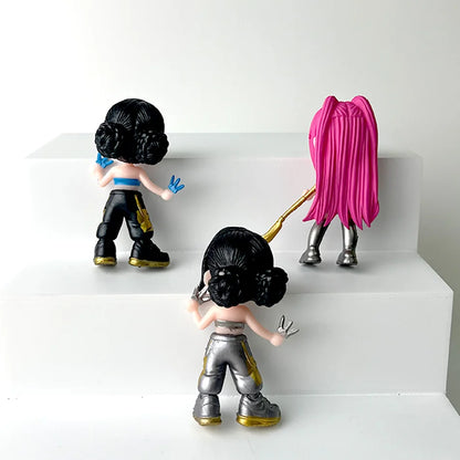 2025 Hot Anime KPop Devil Hunter Doll Vinyl Toy Rumi Mira Zoi Character Vinyl Mask Blind Box Ornament Toy Birthday Gift