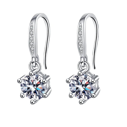 925 Sterling Silver CZ Stud Earrings - Cute Fashion Jewelry for Women and Teens