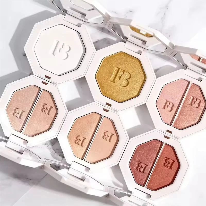 Fenty Beauty Makeup Suit Lip Gloss High Gloss Matt Powder Contour Stick and Setting Loose Powder Lady Lasting Natural Makeup
