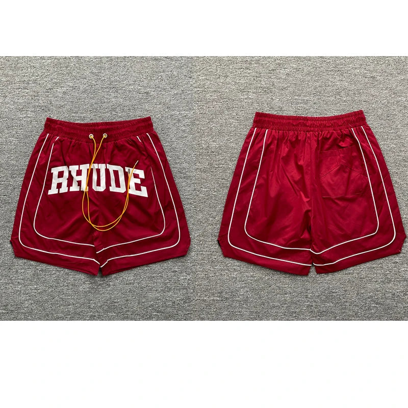 High Quality Streetwear Multi-color Rhude Beach Shorts Men Women Loose Breathable Casual Shorts