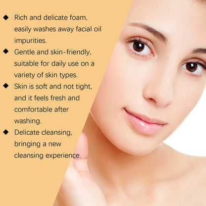 Hoygi Centella Cleanser Soothing Face Wash with Hyaluronic Acid Gentle Foam for Sensitive Skin Refines Pores Appearance Balanced