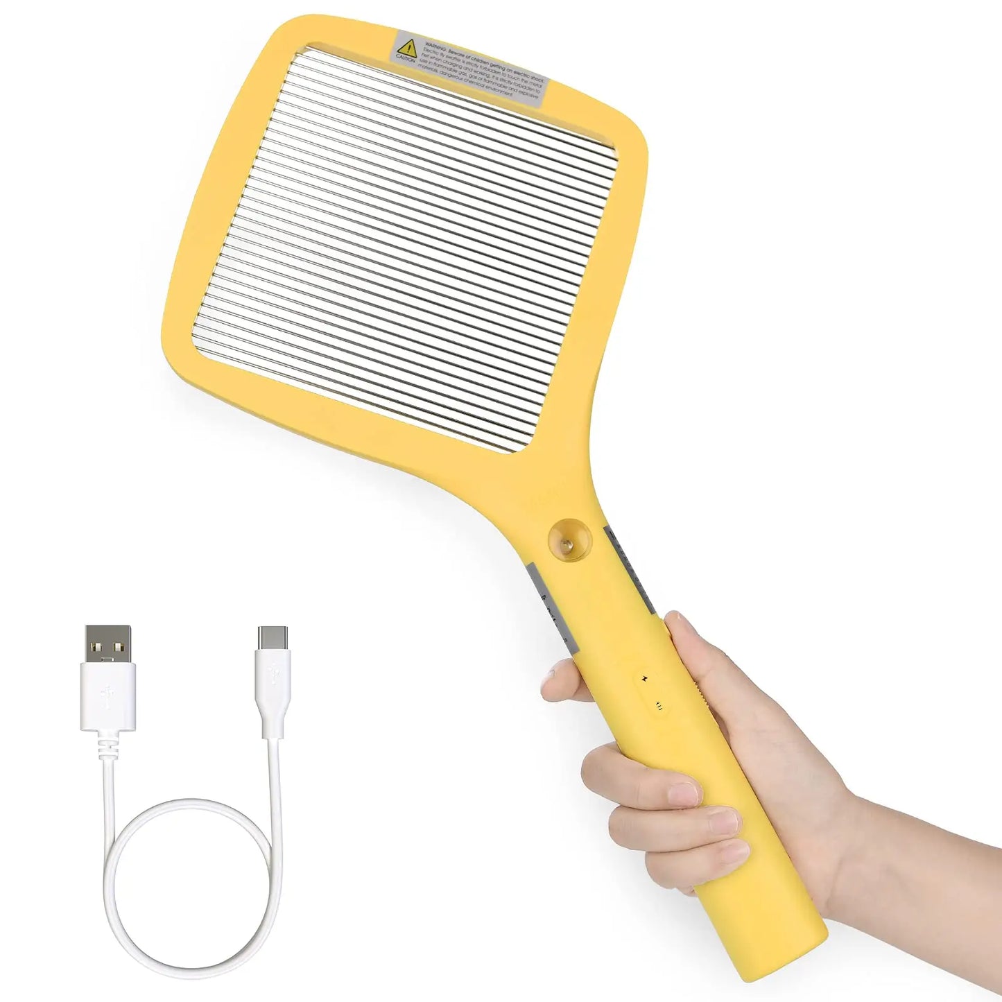 Mafiti Electric Fly Swatter Rechargeable Mosquito Zapper Bug Zapper Racket Fly Killer Indoor Outdoor Light Camping Accessories