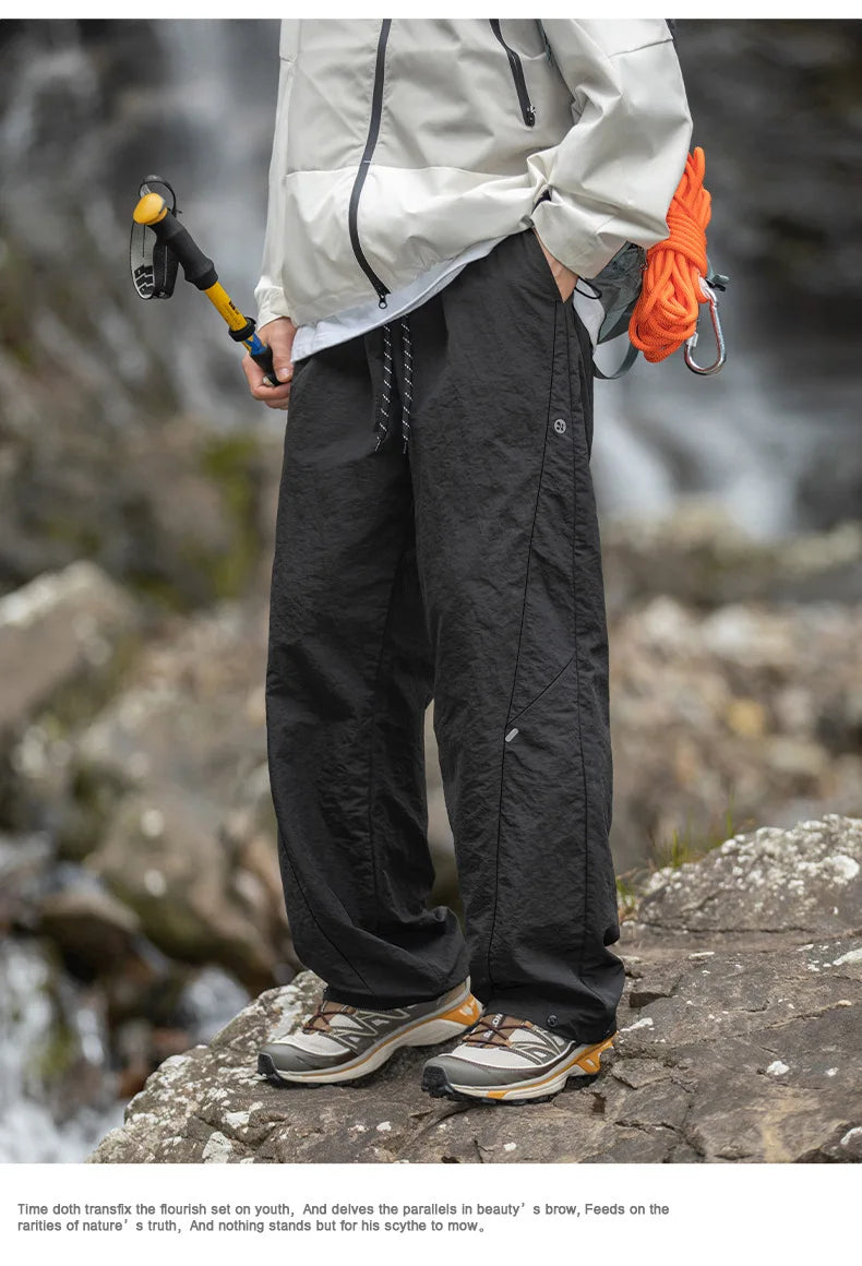 TFETTERS Brand Outdoors Men's Cargo Pants 2026 Spring Summer Outdoors Outing Casual Pants Man Watertight Baggy Riding Clothes