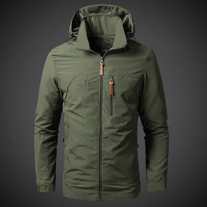 Men's Windproof Jacket – Breathable Cycling Jacket With Hooded Collar | Outdoor Gear