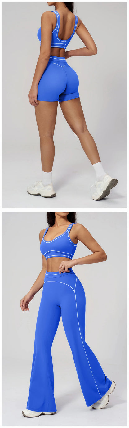 Yoga Suit 2PCS Women Tracksuits Sports Outfits Gym Clothes Running Sports Bra Suits Female Workout Yoga Clothes Athletic Wear