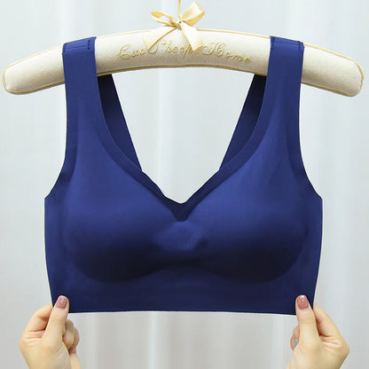 Seamless Sport Bra - Wireless Comfort Plus Size Bralette | Push Up, Lace Full Cup