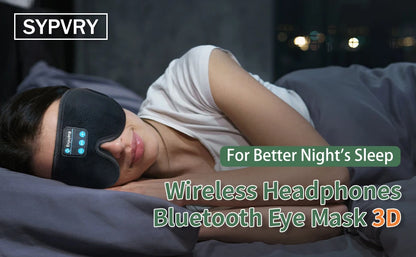 Sleeping Headphones Bluetooth Eye Mask 3D Adjustable Blindfold Bluetooth Sleep Mask Wireless Headset for Women Men Sleep Better