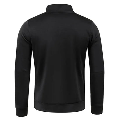Animal Game Men's Half Zipper Sweatshirts Long Sleeve Solid Pullover Turtleneck Streetwear Warm Jacket Sport Coats Outerwear