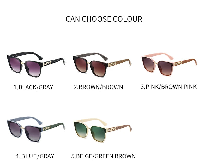 Cat Eye Sunglasses Women Vintage Big Frame Fashion Sun Glasses With Gradient Lens