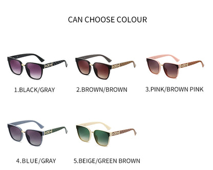 Cat Eye Sunglasses Women Vintage Big Frame Fashion Sun Glasses With Gradient Lens