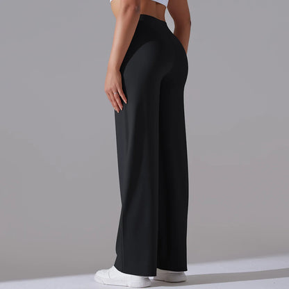 Yoga Straight Leg Sweatpant Straight Leg Women's Loose Tracksuit Pants Wide Leg Outdoor Gym Runing Casual Tracksuit Pants