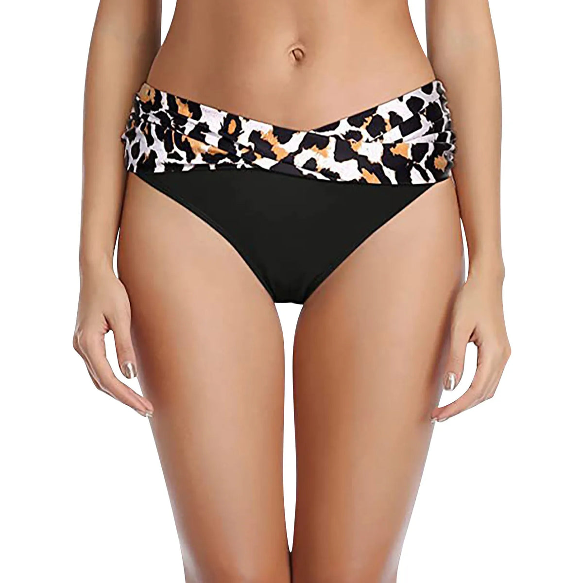 Women's Various Patterns Classic High Quality Low Waist Ruched Bikini Panties Fashionable Summer Thin Comfy Swimsuit Briefs