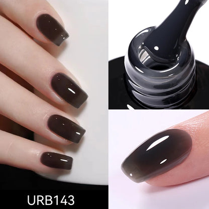 Nude Crystal Rubber Base Gel - 7ml Semi-Permanent Soak Off UV LED Nail Varnish